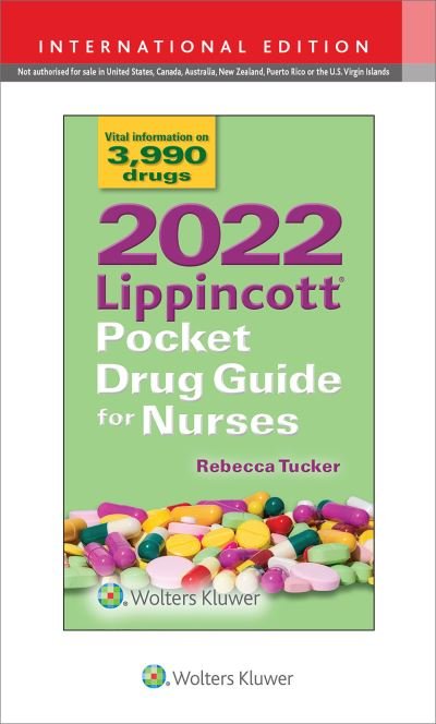 Cover for Rebecca Tucker · 2022 Lippincott Pocket Drug Guide for Nurses (Paperback Book) [Tenth, International edition] (2021)