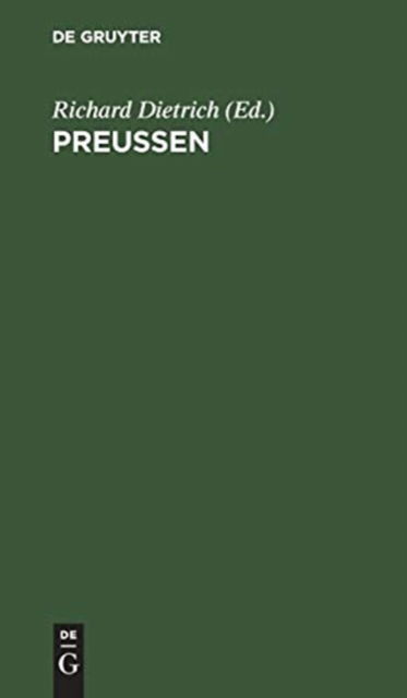 Cover for Richard Dietrich · Preussen (Hardcover Book) (1964)