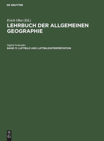 Cover for Sigfrid Schneider · Luftbild und Luftbildinterpretation. (Book) (1974)