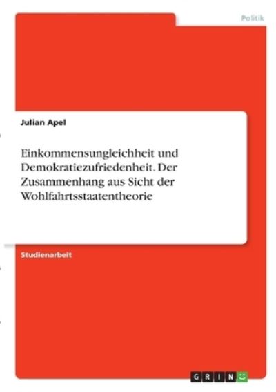 Cover for Apel · Einkommensungleichheit und Demokra (Book)