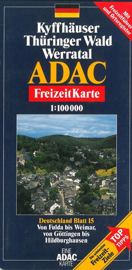 Cover for ADAC Verlag · ADAC FreizeitKarte Deutschland: Kyffhäuser, Thüringer Wald, Werratal (Hardcover Book) (2002)