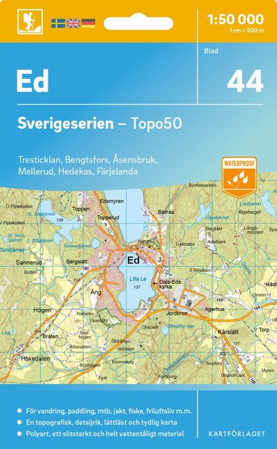Cover for Ed - Sverigeserien Topo50 (Map) (2025)