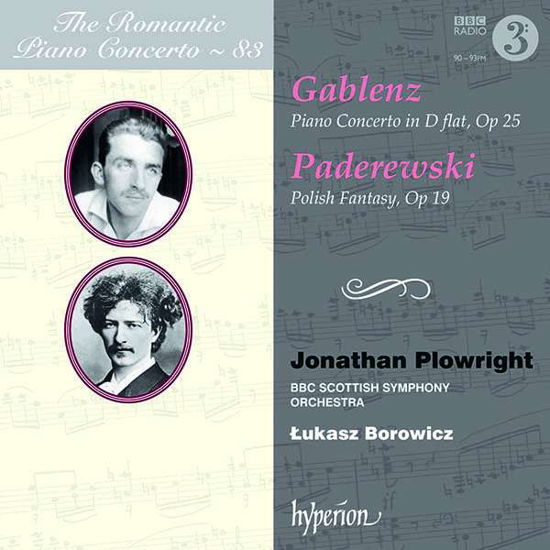 Cover for Jonathan Plowright · Gablenz &amp; Paderewski: Piano Concertos (CD) (2021)