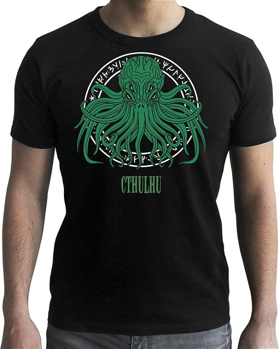 CTHULHU - Tshirt Runic Cthulhu man SS black - ne - T-Shirt Männer - Merchandise - ABYstyle - 3665361065234 - 7 februari 2019