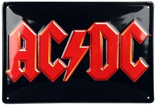 Cover for AC/DC · Logo - Tin Sign (Vægpynt) (2021)
