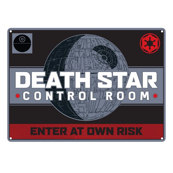 Sw Death Star Tin Sign - Star Wars - Mercancía - HALF MOON BAY - 5055453444234 - 7 de febrero de 2019