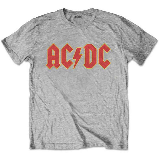 Cover for AC/DC · AC/DC Kids T-Shirt: Logo (Heather Grey) (3-4 Years) (T-shirt) [size 3-4yrs] [Grey - Kids edition] (2020)