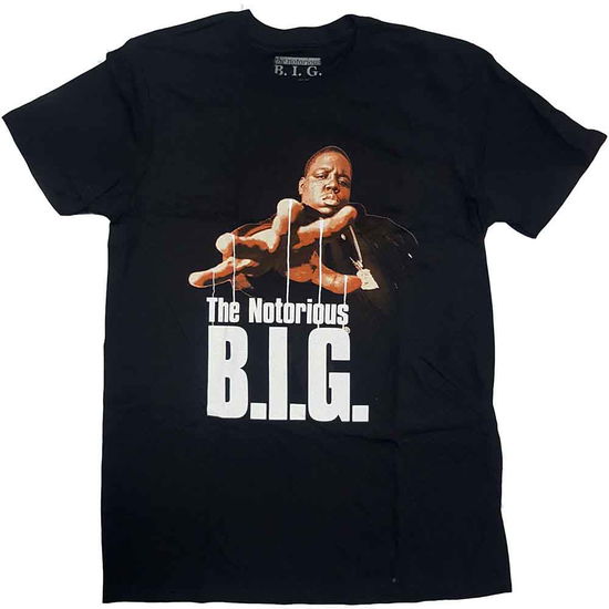 Cover for Biggie Smalls · Biggie Smalls Unisex T-Shirt: Reachstrings (Black) (T-shirt) [size M] [Black - Unisex edition] (2020)