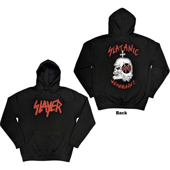 Cover for Slayer · Slayer Unisex Pullover Hoodie: Slatanic (Black) (Back Print) (Hoodie) [size S] (2023)