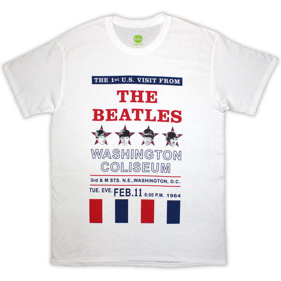 Cover for The Beatles · The Beatles Unisex T-Shirt: Washington '64 Stars &amp; Stripes (T-shirt) [size S] (2024)