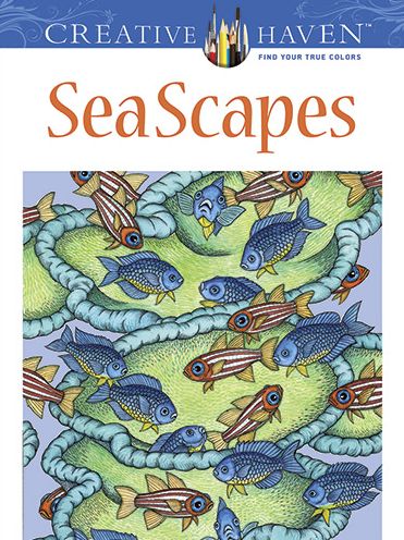 Cover for Patricia J. Wynne · Creative Haven Seascapes Coloring Book - Creative Haven (Paperback Book) [Green edition] (2013)