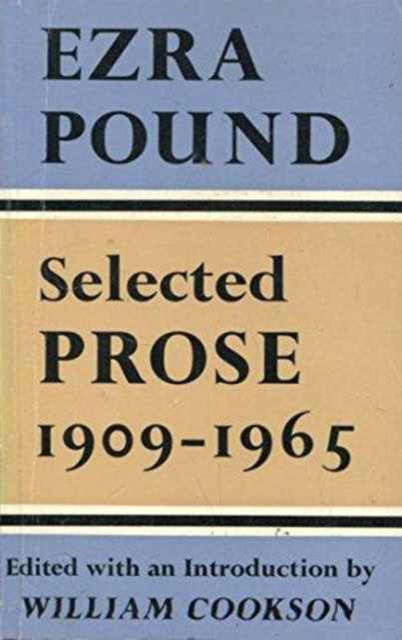 Cover for Ezra Pound · Selected Prose: Pound (Pocketbok) (1978)