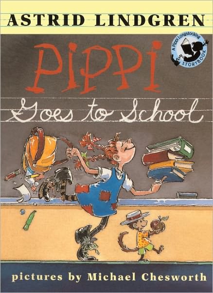 Cover for Astrid Lindgren · Pippi Goes to School (Innbunden bok) [Turtleback School &amp; Library Binding edition] (1999)