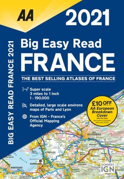 Big Easy Read France 2021 -  - Kirjat - AA Publishing - 9780749582234 - keskiviikko 1. joulukuuta 2021