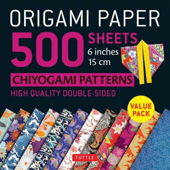Cover for Tuttle Publishing · Origami Paper 500 sheets Chiyogami Designs 6 inch 15cm: High-Quality Origami Sheets Printed with 12 Different Designs (Papirvare) (2018)