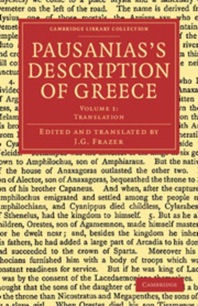Cover for Pausanias · Pausanias's Description of Greece - Cambridge Library Collection - Classics (Taschenbuch) (2012)
