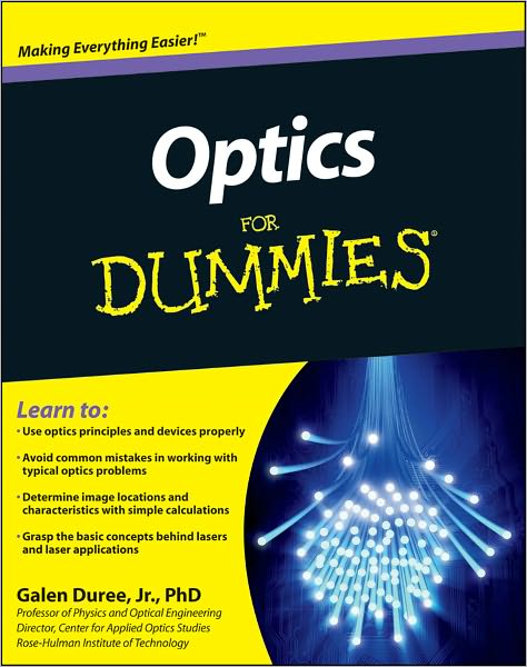 Cover for Galen C. Duree · Optics For Dummies (Paperback Book) (2011)