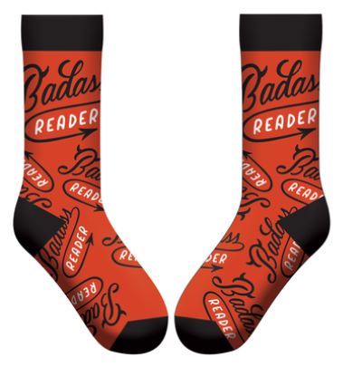 Cover for Gibbs Smith Publisher · Badass Reader Socks (Print) (2020)