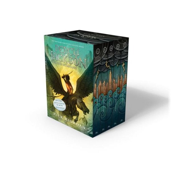 Cover for Rick Riordan · Percy Jackson and the Olympians 5 Book Paperback Boxed Set (New Covers W/poster) (Percy Jackson &amp; the Olympians) (Pocketbok) [Box Pap/ps edition] (2014)