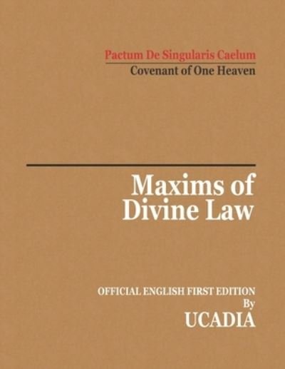Cover for Ucadia · Maxims of Divine Law (Paperback Book) (2020)
