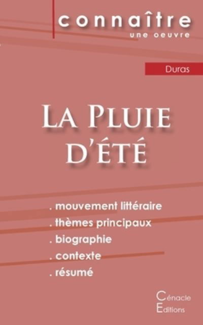 Cover for Marguerite Duras · Fiche de lecture La Pluie d'ete de Marguerite Duras (Analyse litteraire de reference et resume complet) (Paperback Book) (2022)