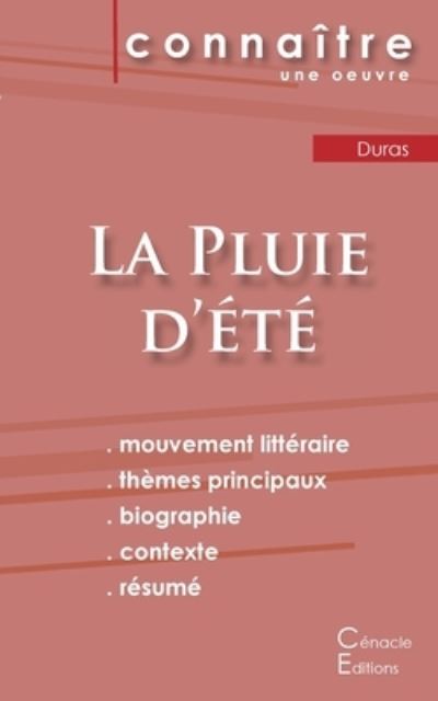 Cover for Marguerite Duras · Fiche de lecture La Pluie d'ete de Marguerite Duras (Analyse litteraire de reference et resume complet) (Paperback Bog) (2022)