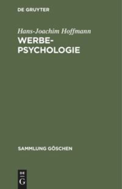 Cover for Hans-Joachim Hoffmann · Werbepsychologie (Innbunden bok) (1972)