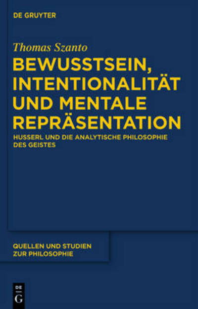 Cover for Szanto · Bewusstsein, Intentionalität und (Book) [German edition] (2012)