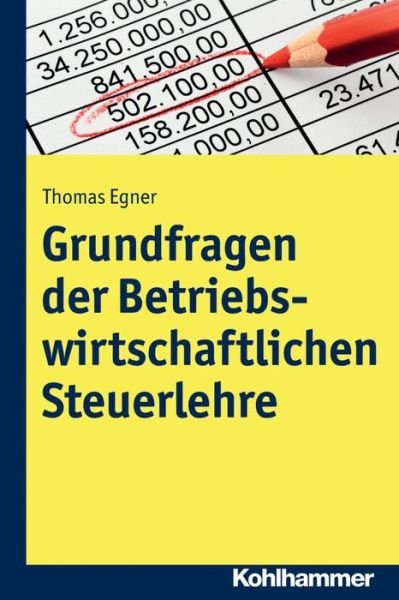 Cover for Egner · Grundfragen der Betriebswirtschaf (Book) (2021)