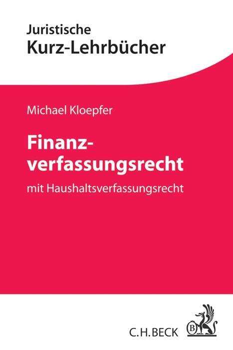 Cover for Michael Kloepfer · Kloepfer:finanzverfassungsrecht (Book)