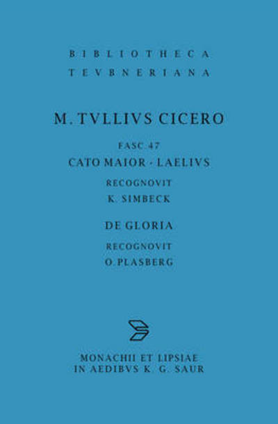 Cover for Cicero · Scripta Quae Manserunt Omnia, Pb (Book) [Reprint 1917 edition] (1997)