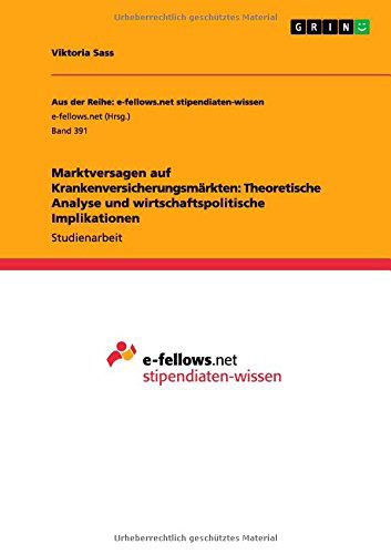 Cover for Sass · Marktversagen auf Krankenversicher (Bok) [German edition] (2013)