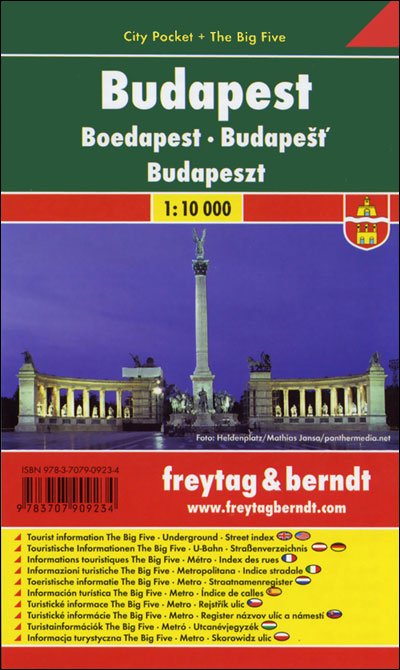 Cover for Freytag-berndt Und Artaria Kg · Budapest City Pocket + the Big Five Waterproof 1:10 000 (Kort) (2018)