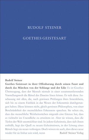 Cover for Rudolf Steiner · Goethes Geistesart (Buch) (2024)