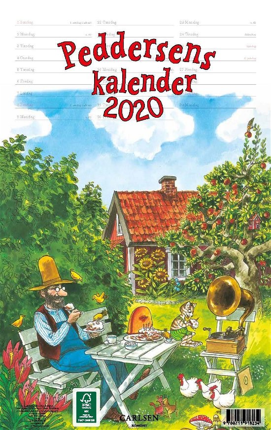 Peddersens kalender 2020 - . - Bøker - CARLSEN - 9788711918234 - 3. september 2019