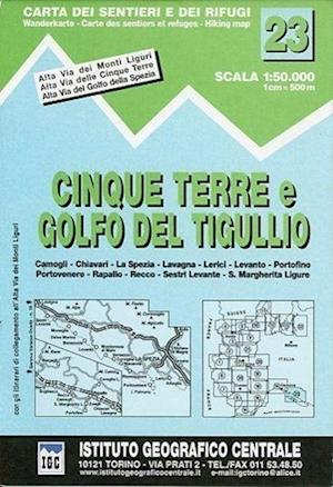 Carta N. 23 Cinque Terre E Golfo Del Tigullio 1:50.000. Carta Dei Sentieri E Dei Rifugi (DVD)