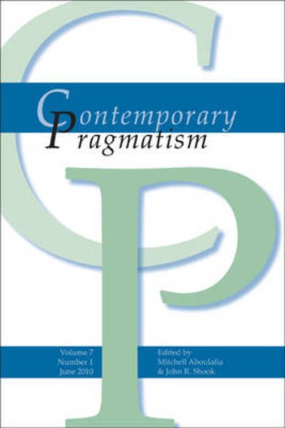 Cover for Mitchell Aboulafia · Contemporary Pragmatism. Volume 7, Number 1, June 2010. (Paperback Book) (2010)