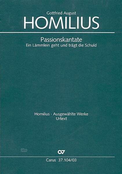 Cover for Homilius · Lämmlein geht,KA.CV37.104/03 (Book)