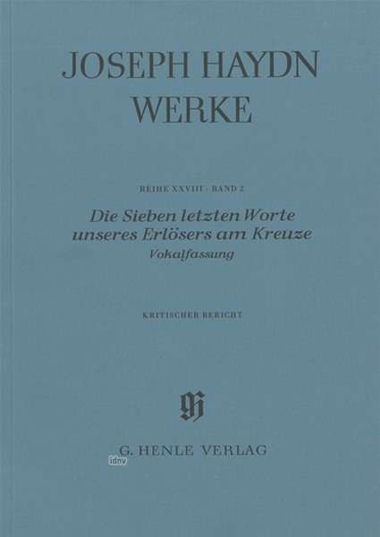 Cover for Haydn · Haydn:die Sieben Letzten Worte Unseres (Bog)