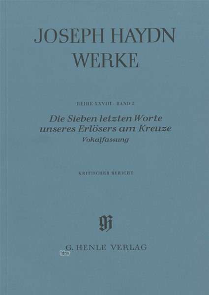 Cover for Haydn · Haydn:die Sieben Letzten Worte Unseres (Bog)