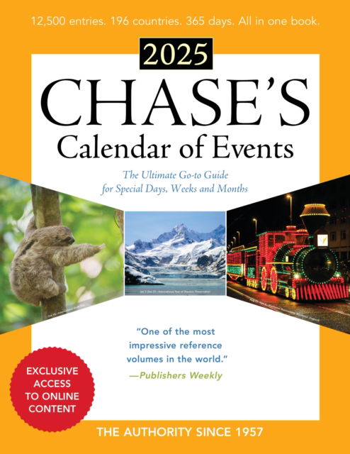 Cover for Editors of Chase's · Chase's Calendar of Events 2025: The Ultimate Go-to Guide for Special Days, Weeks and Months (Paperback Book) (2024)