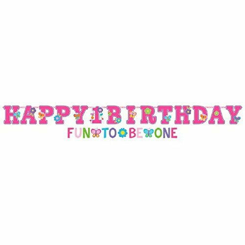 2 Bandierine Con Scritta Combo - Compleanno Rosa - Merchandise - Amscan - 0013051499235 -