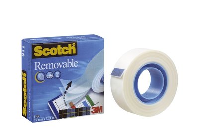 Scotch  811 Magic? Removable tape, 19mm x 33m - 3m - Music - 3M - 0021200728235 - January 3, 2017