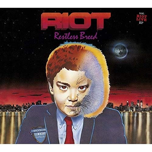 Cover for Riot  · Restless Breed + Live 82 Ep Lp Blue Marbled (LP) [Coloured edition]