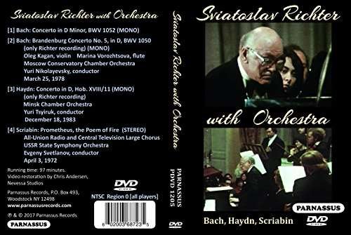Cover for Sviatoslav Richter · Sviatoslav Richter with Orchestra (DVD) (2017)