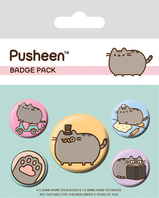 Cover for Pusheen: Pyramid · PUSHEEN - Pack 5 Badges - Fancy (MERCH) (2019)