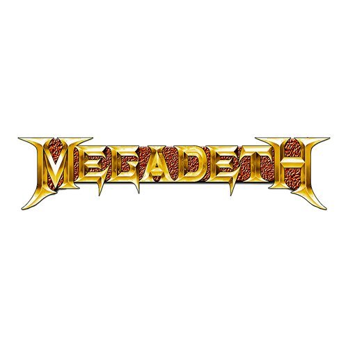 Cover for Megadeth · Megadeth Pin Badge: Gold Logo (Badge)