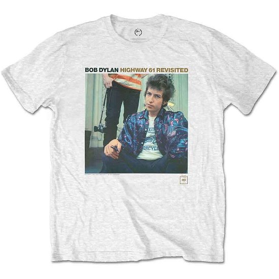 Cover for Bob Dylan · Bob Dylan Unisex T-Shirt: Highway 61 Revisited (T-shirt) [size L] [White - Unisex edition] (2020)