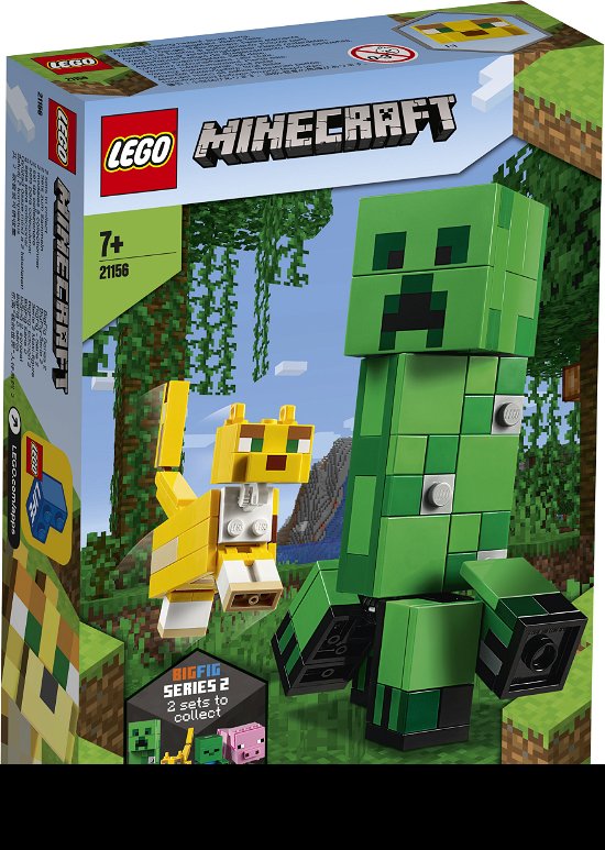Lego - Lego 21156 Minecraft BigFig Creeper En Ocelet - Lego - Merchandise - Lego - 5702016618235 - 3. januar 2022