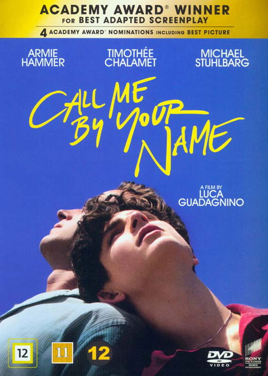 Call Me by Your Name - Armie Hammer / Timothée Chalamet / Michael Stuhlbarg - Elokuva - JV-SPHE - 7330031005235 - torstai 7. kesäkuuta 2018